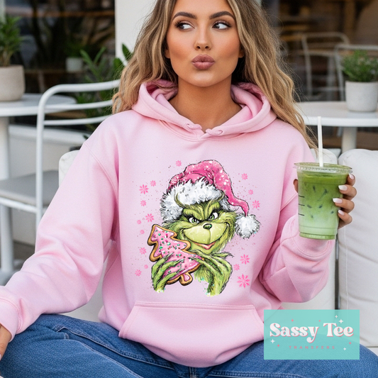 GREEN MAN PINK CHRISTMAS COOKIE **Preorder/Restock Ships in 5-10 biz days**