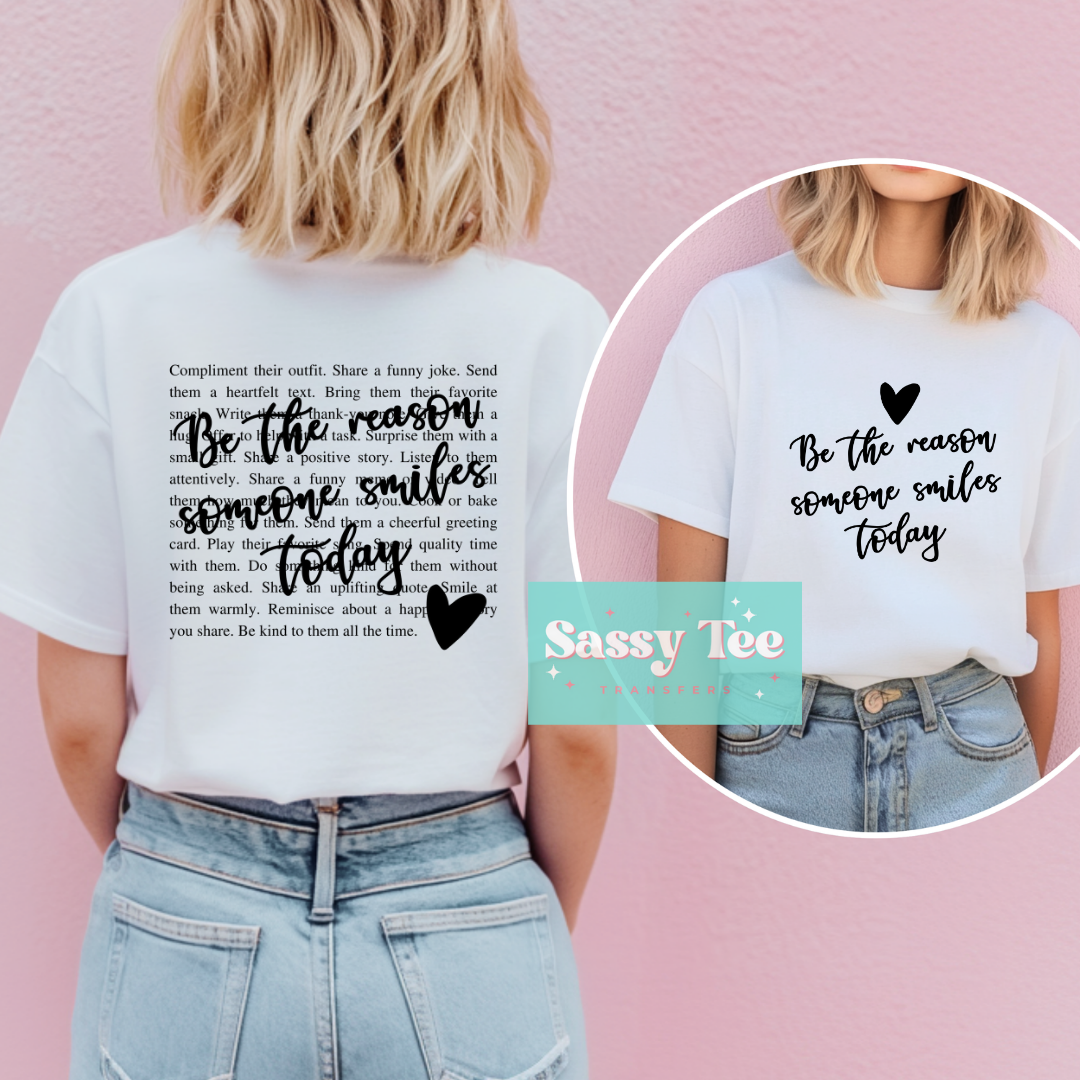 BE THE REASON BLACK Front + Back Set