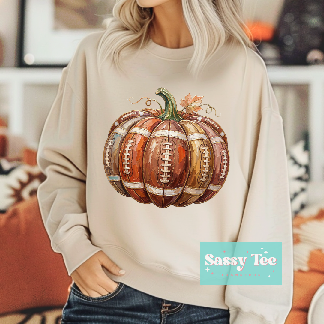 FOOTBALL PUMPKIN FAUX TEXTURE PAINT **Preorder/Restock Ships in 5-10 biz days**