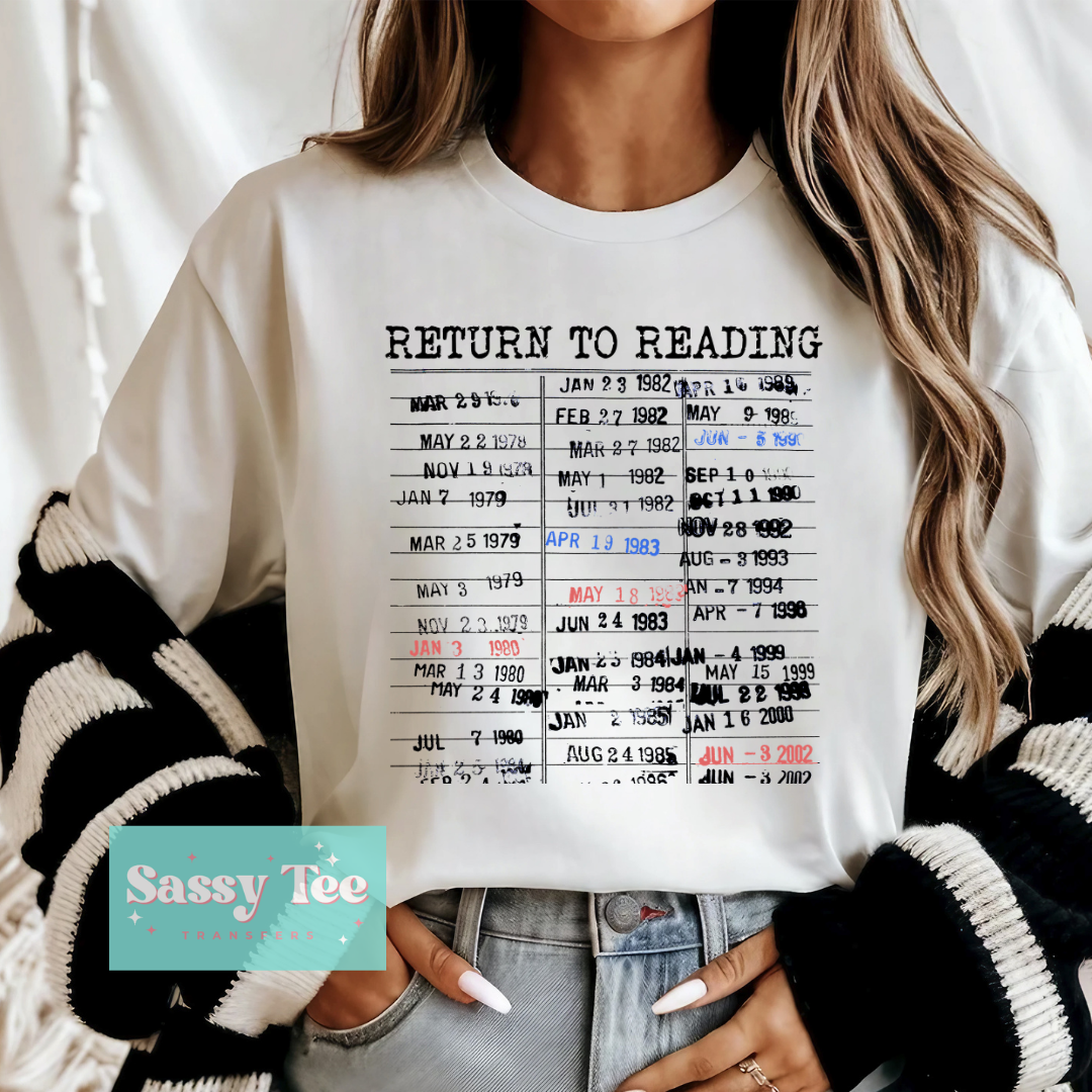 RETURN TO READING LIBRARY BOOK STAMPS **Preorder/Restock Ships in 5-10 biz days**