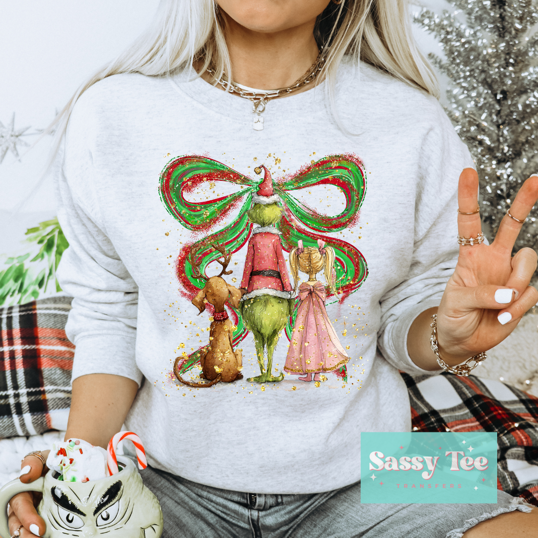 GREEN MAN BACK FRIENDS BOW ART **Preorder/Restock Ships in 5-10 biz days**