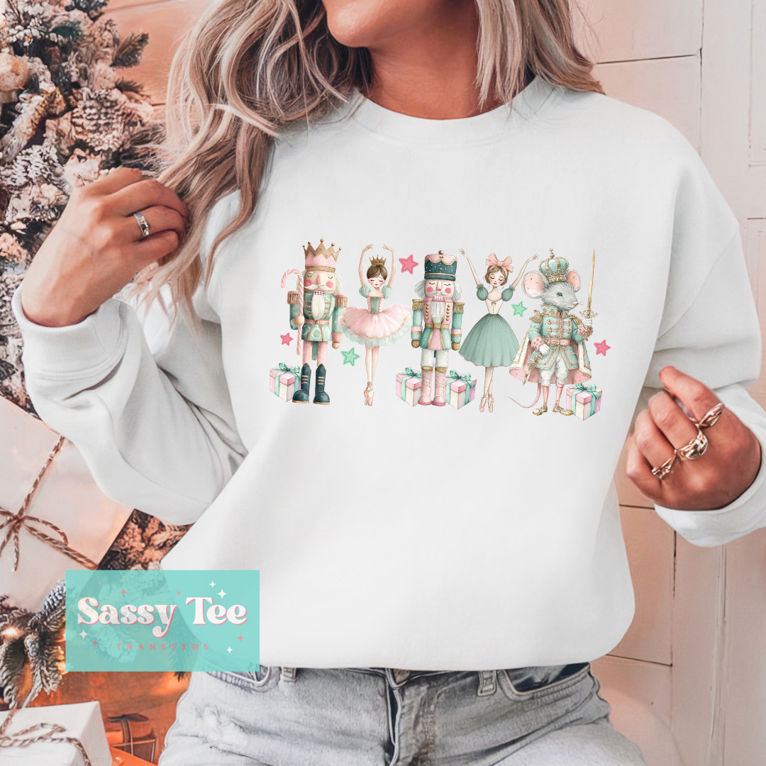 PINK MINT NUTCRACKER DANCERS **Preorder/Restock Ships in 5-10 biz days**