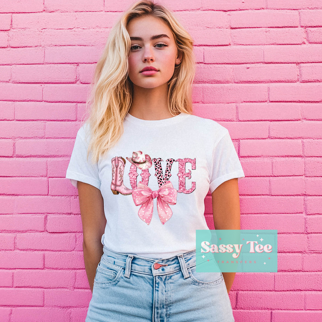 LOVE COUNTRY PINK BOW