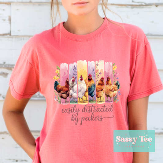 EASILY DISTRACTED PECKERS CHICKENS **Preorder Ships in 5-10 biz days**