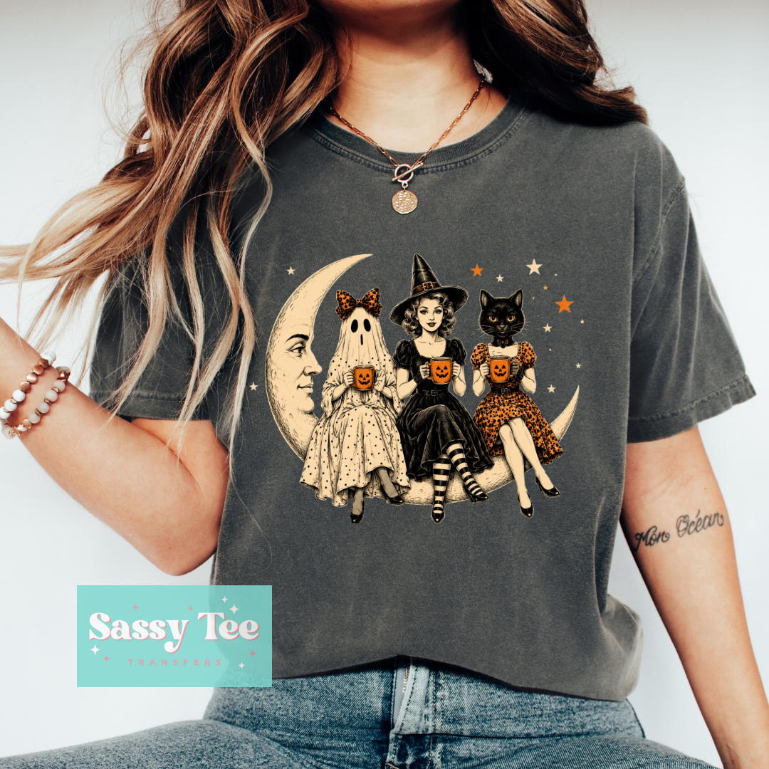 SPOOKY GIRLS TRIO SITTING MOON **Preorder/Restock Ships in 5-10 biz days**