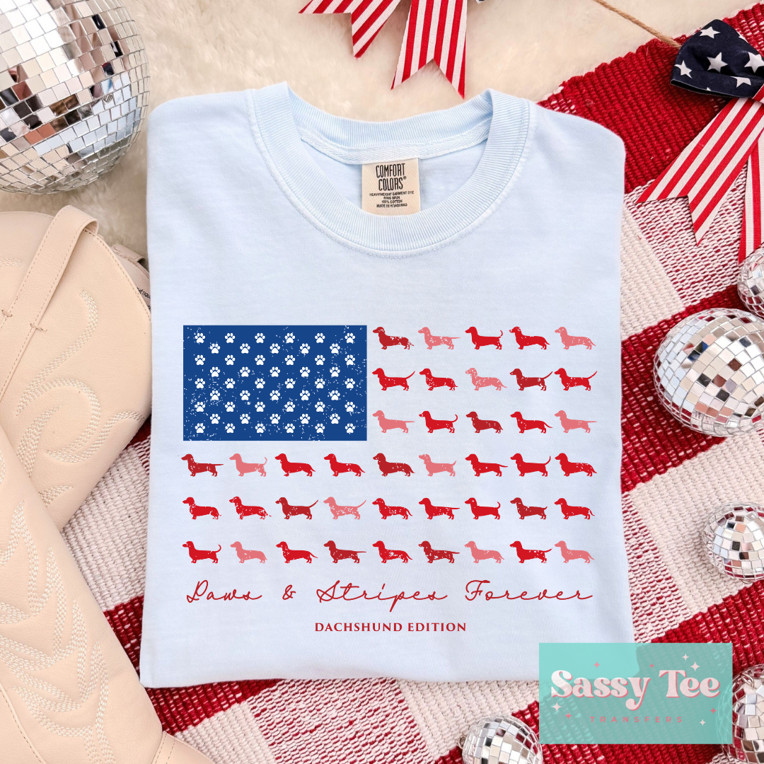 AMERICAN FLAG DACHSHUNDS **Preorder/Restock Ships in 5-10 biz days**