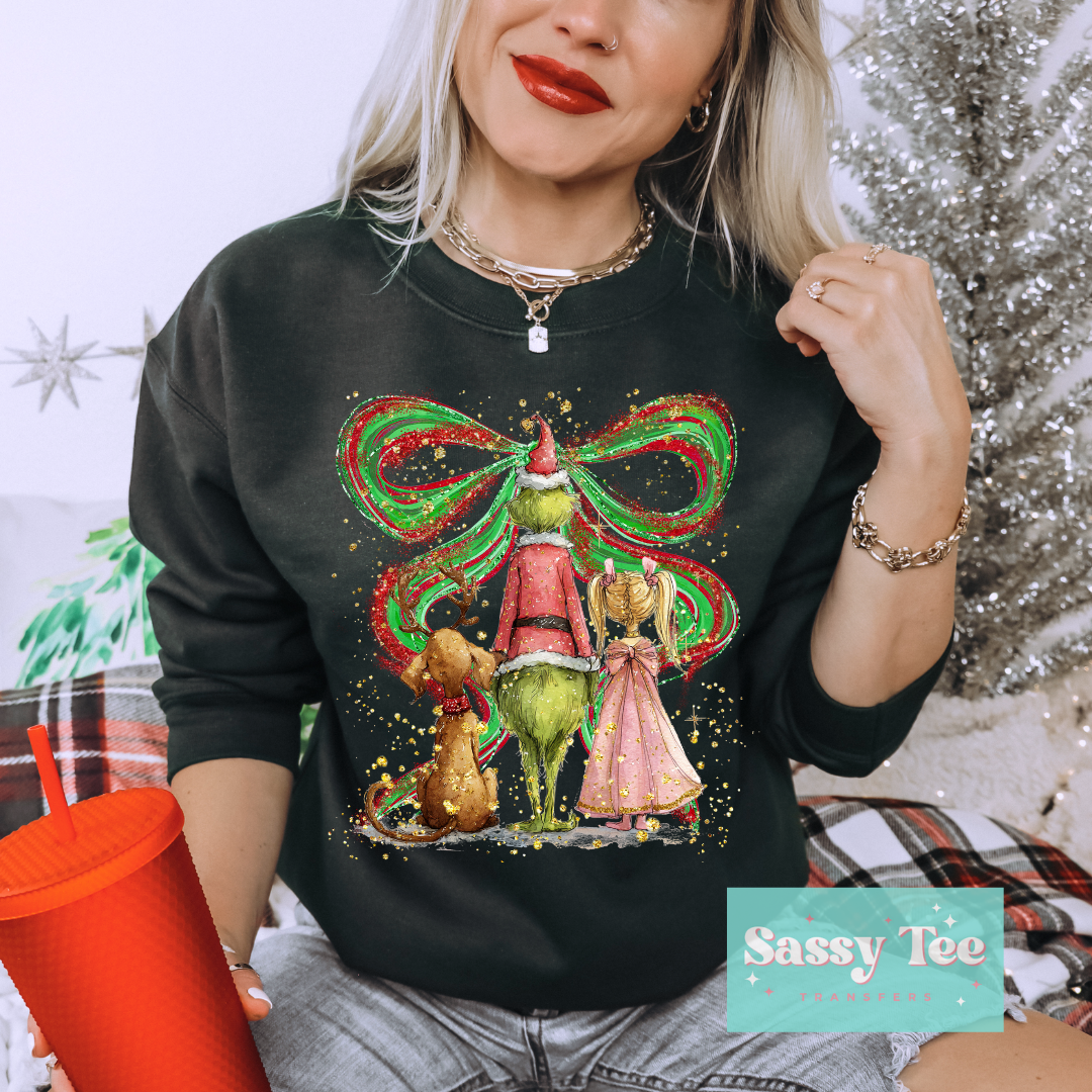 GREEN MAN BACK FRIENDS BOW ART **Preorder/Restock Ships in 5-10 biz days**