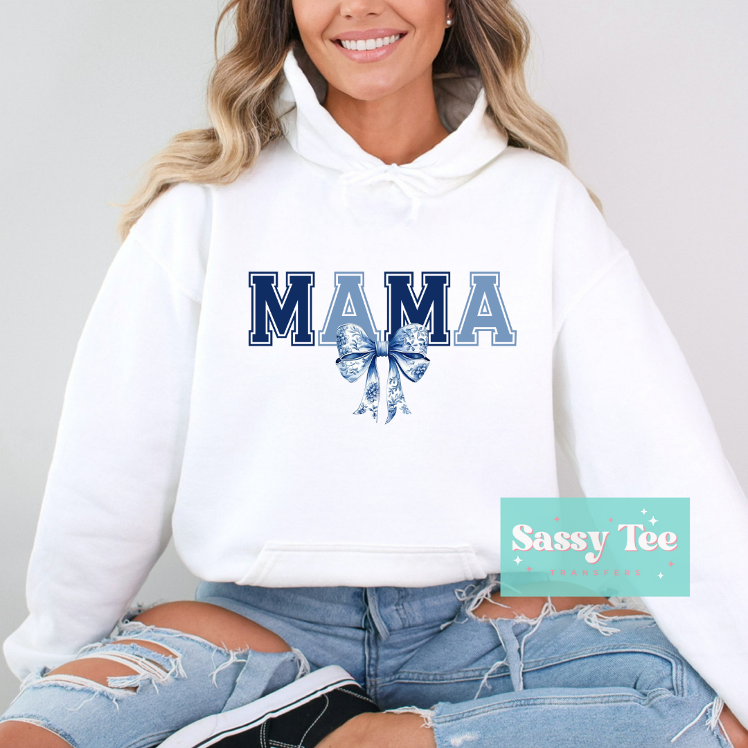 MAMA MINI BLUE COQUETTE BOW Adult/Kid options