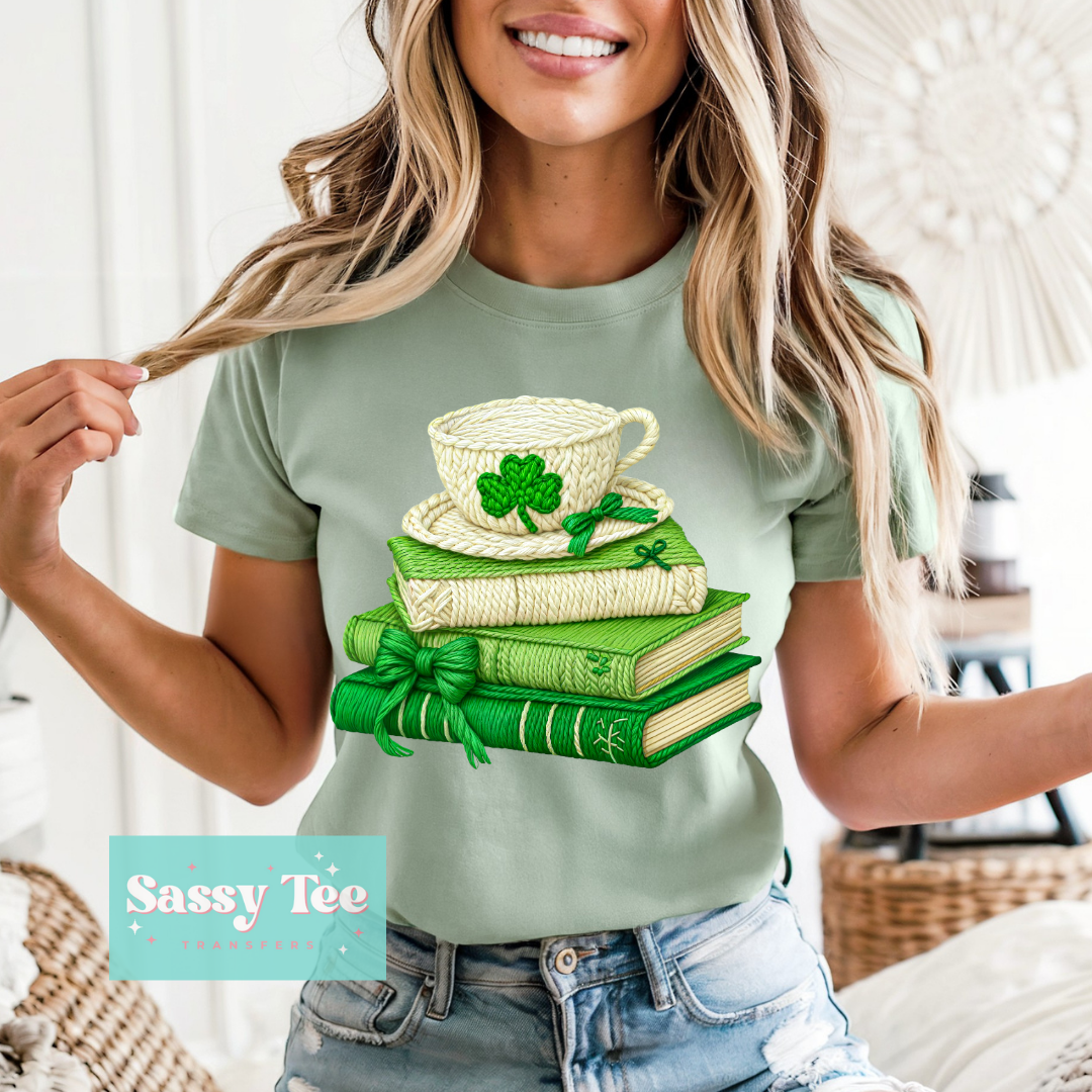 CLOVERS BOOKS COFFEE FAUX YARN **Preorder/Restock Ships in 5-10 biz days**