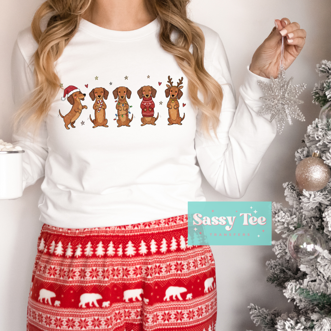 CUTE CHRISTMAS DACHSHUNDS **Preorder/Restock Ships in 5-10 biz days**