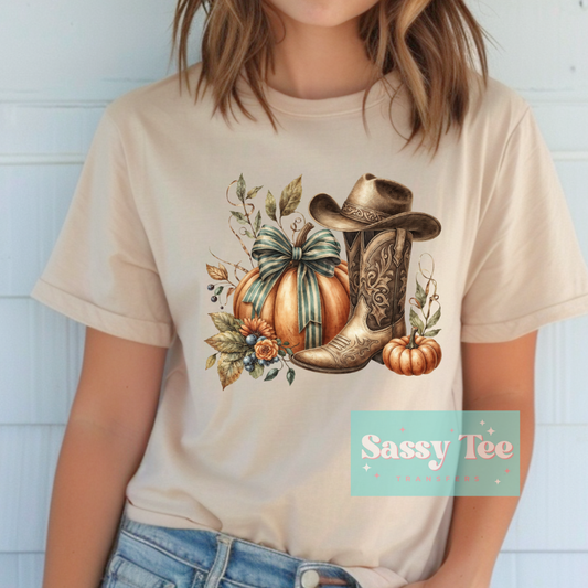WESTERN FALL PUMPKIN BOOT