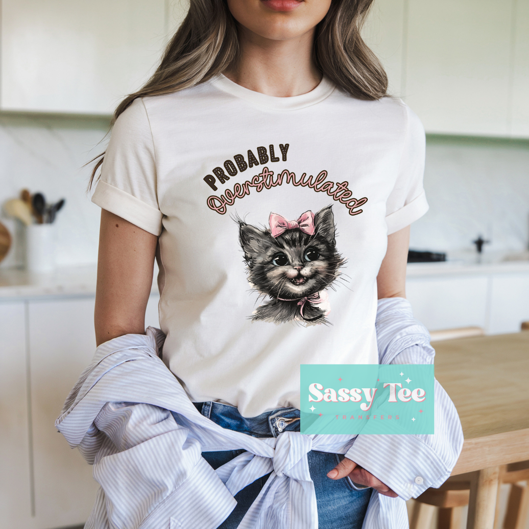 PROBABLY OVERSTIMULATED KITTEN **Preorder/Restock Ships in 5-10 biz days**