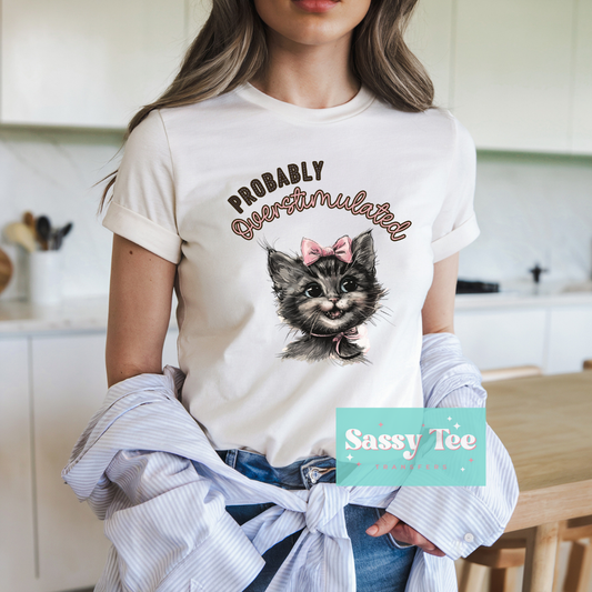 PROBABLY OVERSTIMULATED KITTEN **Preorder/Restock Ships in 5-10 biz days**