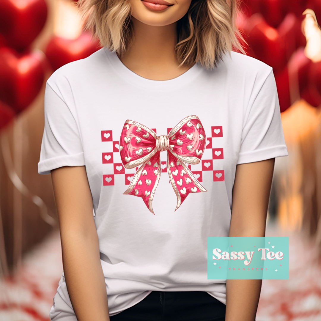 RETRO HEARTS BOW COQUETTE