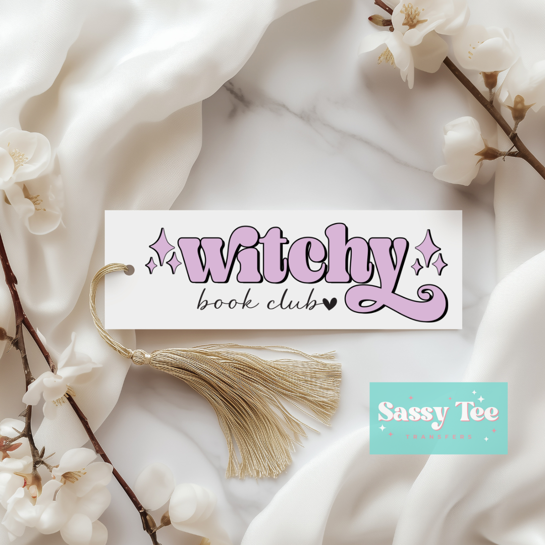 WITCH BOOK CLUB UV DTF BOOKMARK DECAL