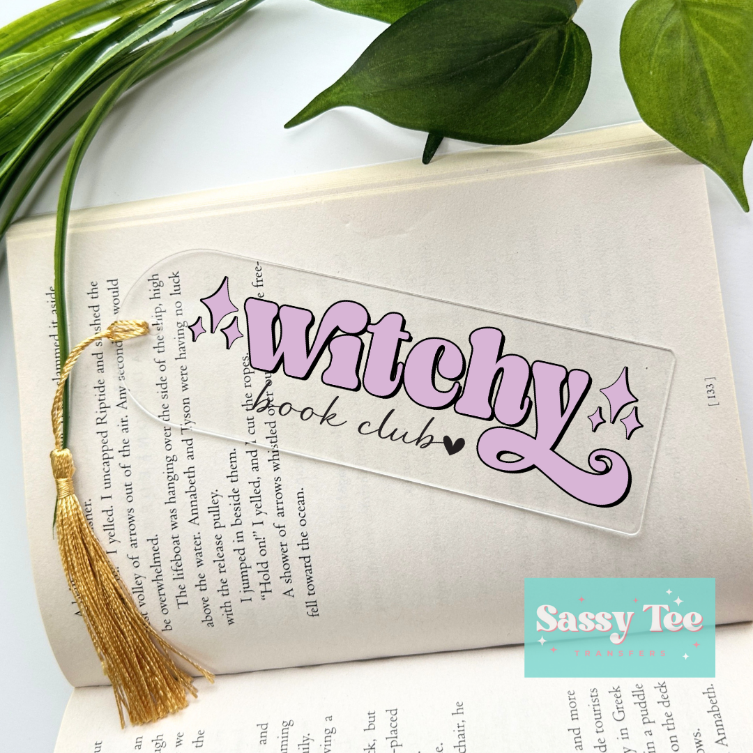 WITCH BOOK CLUB UV DTF BOOKMARK DECAL