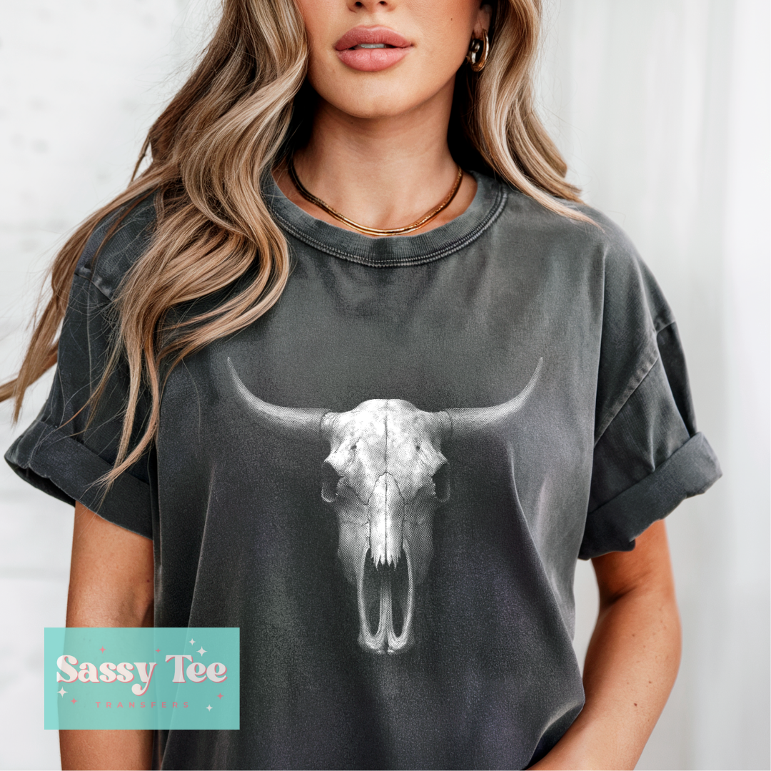 LONGHORN SKULL For Darker Colors **Preorder/Restock Ships in 5-10 biz days**