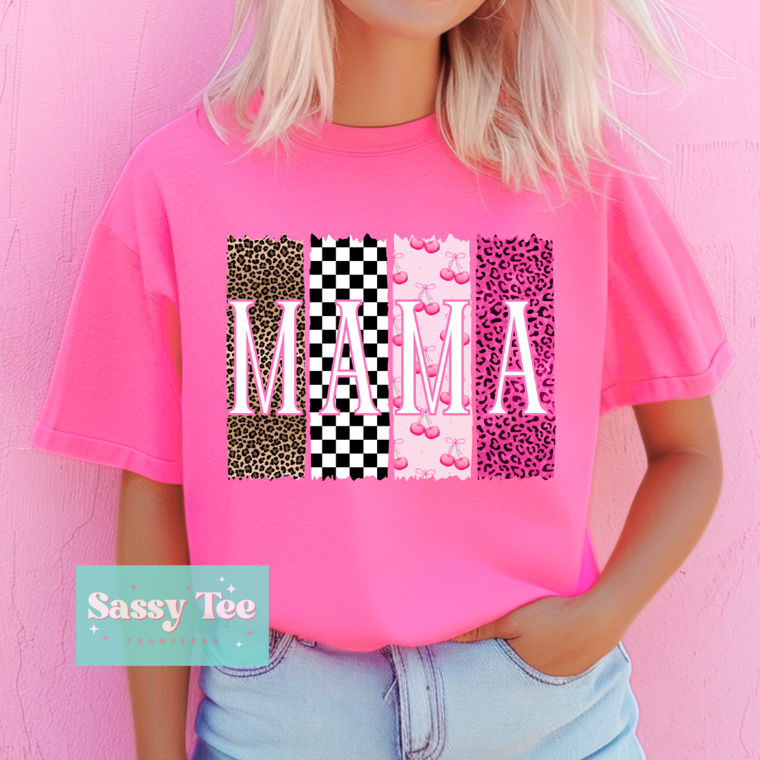 MAMA RETRO LEOPARD CHERRIES PINK **Preorder/Restock Ships in 5-10 biz days**
