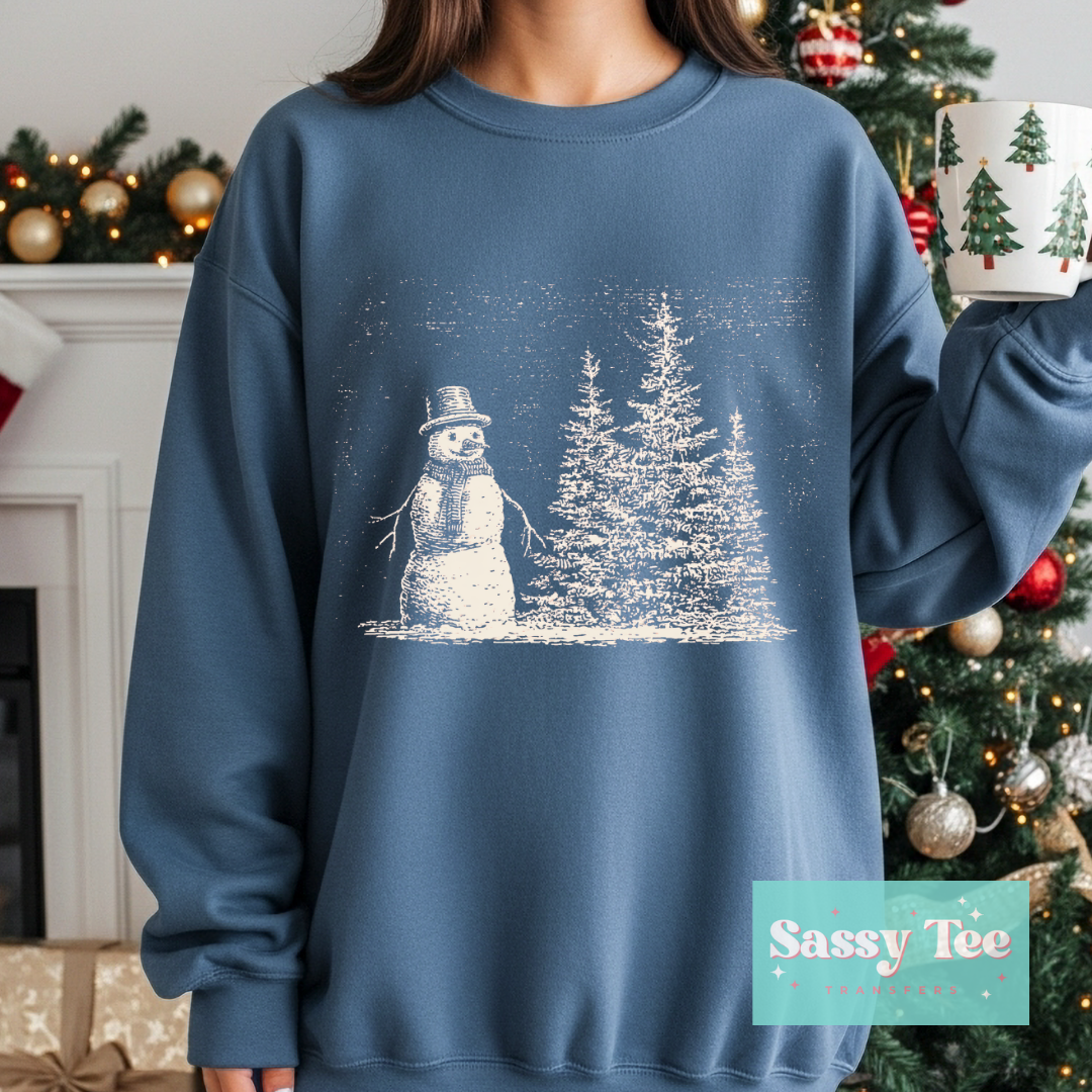 SNOWMAN FOREST For Darker Colors **Preorder/Restock Ships in 5-10 biz days**