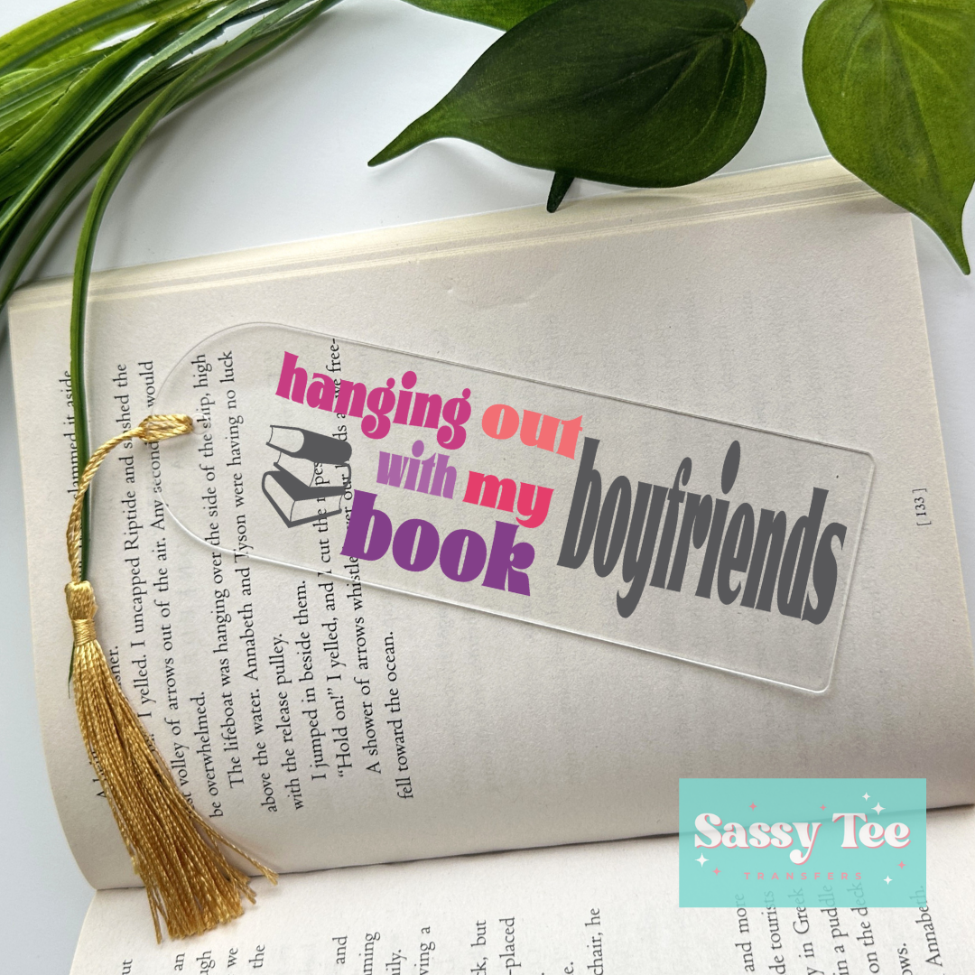 HANGING BOOK BOYFRIENDS UV DTF BOOKMARK DECAL