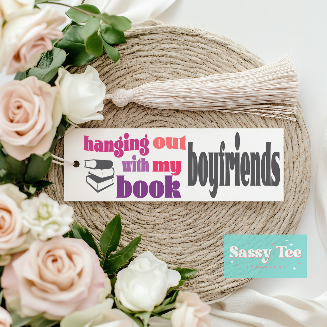 HANGING BOOK BOYFRIENDS UV DTF BOOKMARK DECAL
