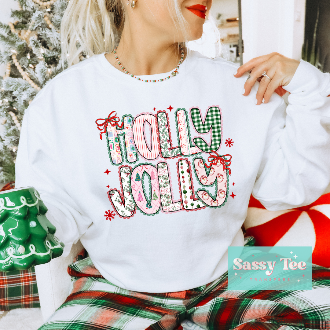 HOLLY JOLLY PINK CHRISTMAS PATTERNS **Preorder/Restock Ships in 5-10 biz days**