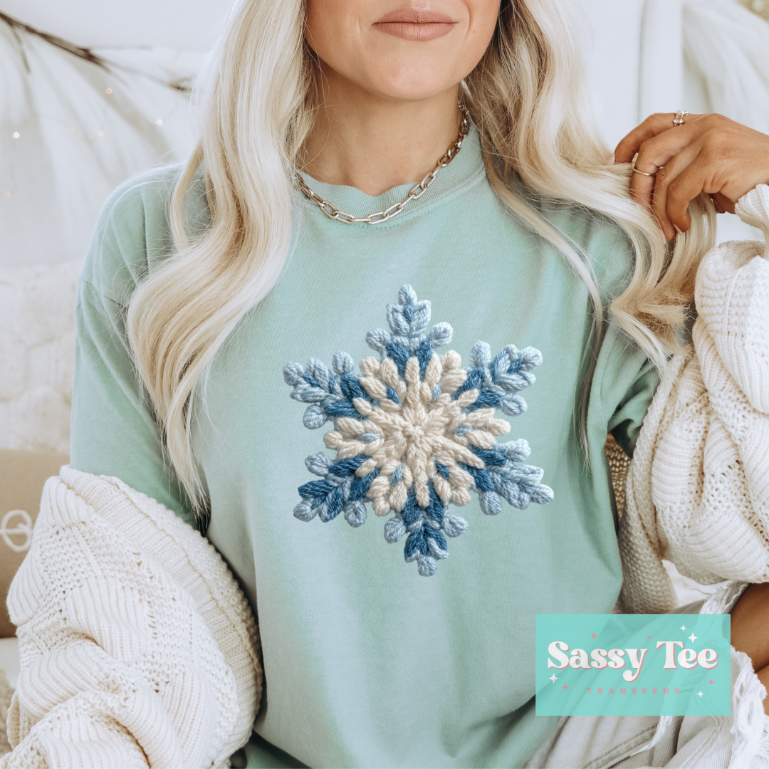SNOWFLAKE FAUX CROCHET YARN **Preorder/Restock Ships in Est. 5-10 biz days**