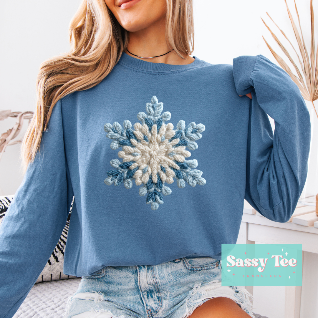 SNOWFLAKE FAUX CROCHET YARN **Preorder/Restock Ships in Est. 5-10 biz days**