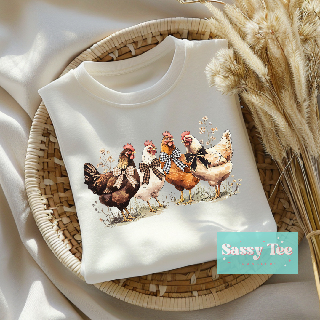 CHICKENS COQUETTE PLAIDS