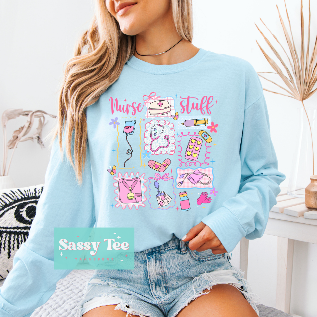 NURSE STUFF PINK FRAMES **Preorder/Restock Ships in 5-10 biz days**