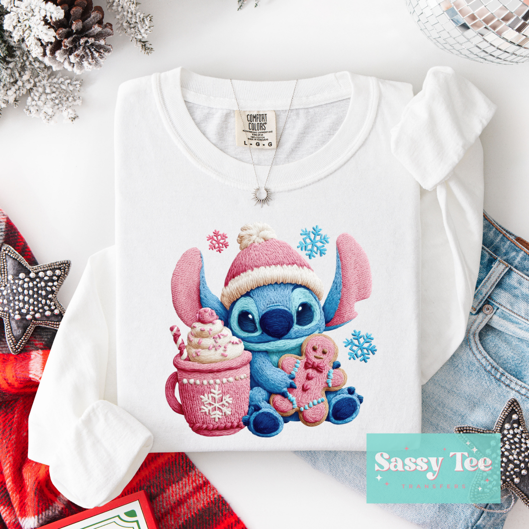 PINK STITCH HOT COCOA FAUX YARN Adult **Preorder/Restock Ships in 5-10 biz days**