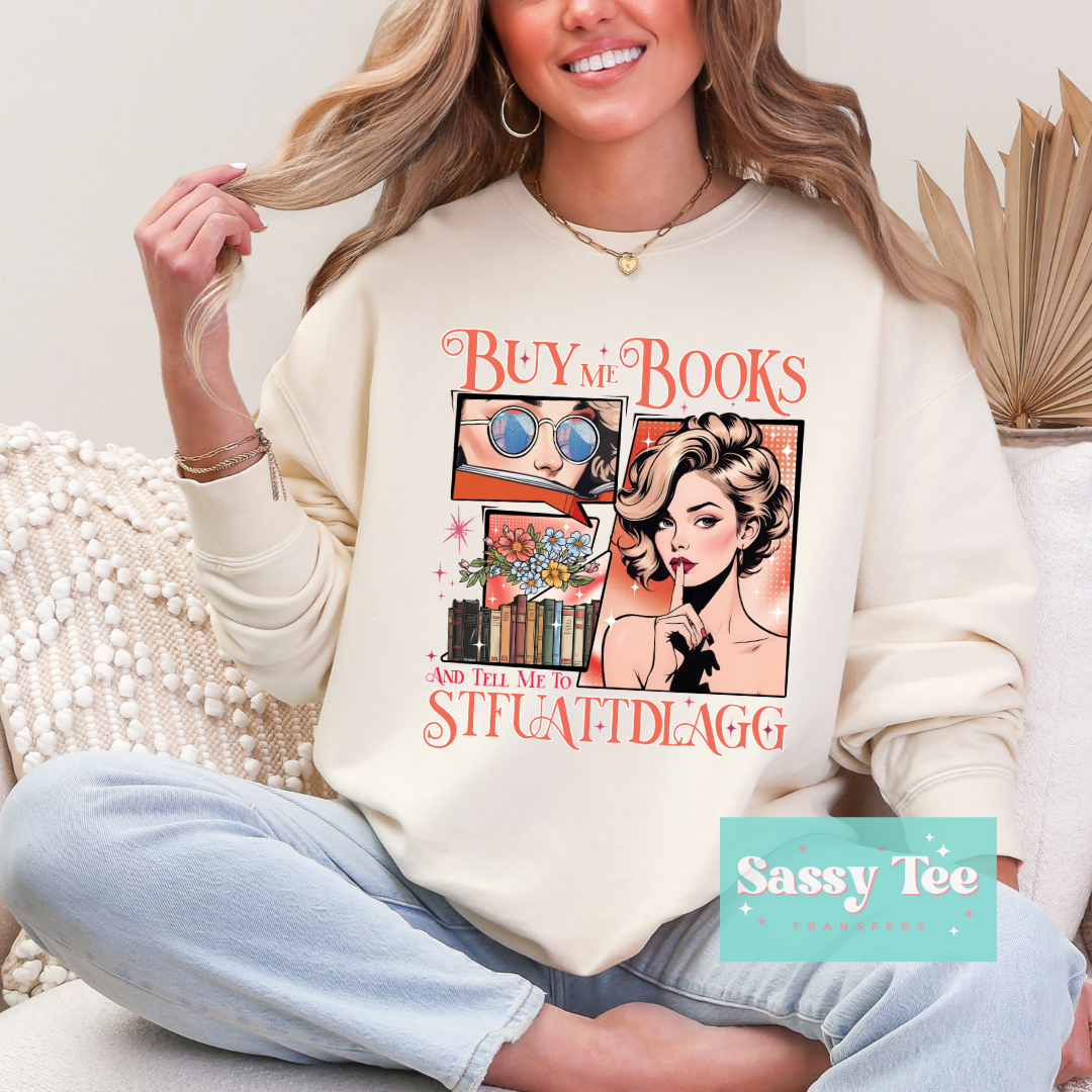 BUY ME BOOKS AND TELL ME TO.. **Preorder Ships in 5-10 biz days**