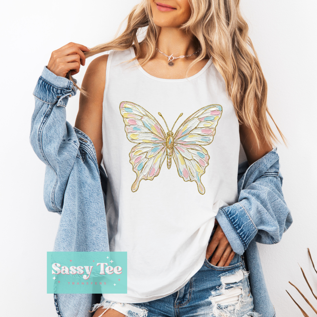 BUTTERFLY PASTELS FAUX TEXTURE PAINT