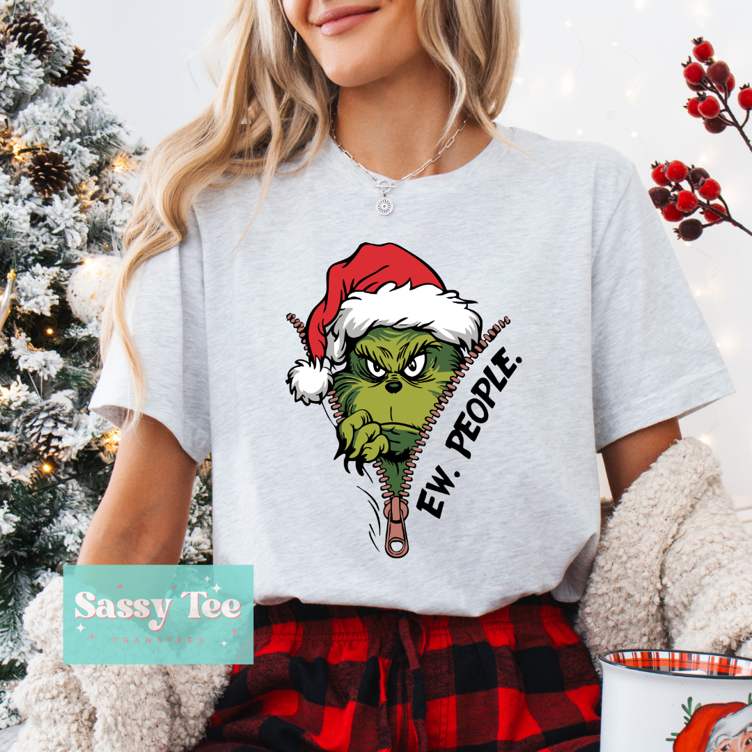 EW PEOPLE GREEN MAN ZIPPER SANTA **Preorder/Restock Ships in 5-10 biz days**
