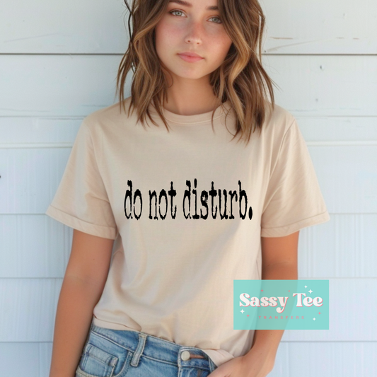DO NOT DISTURB