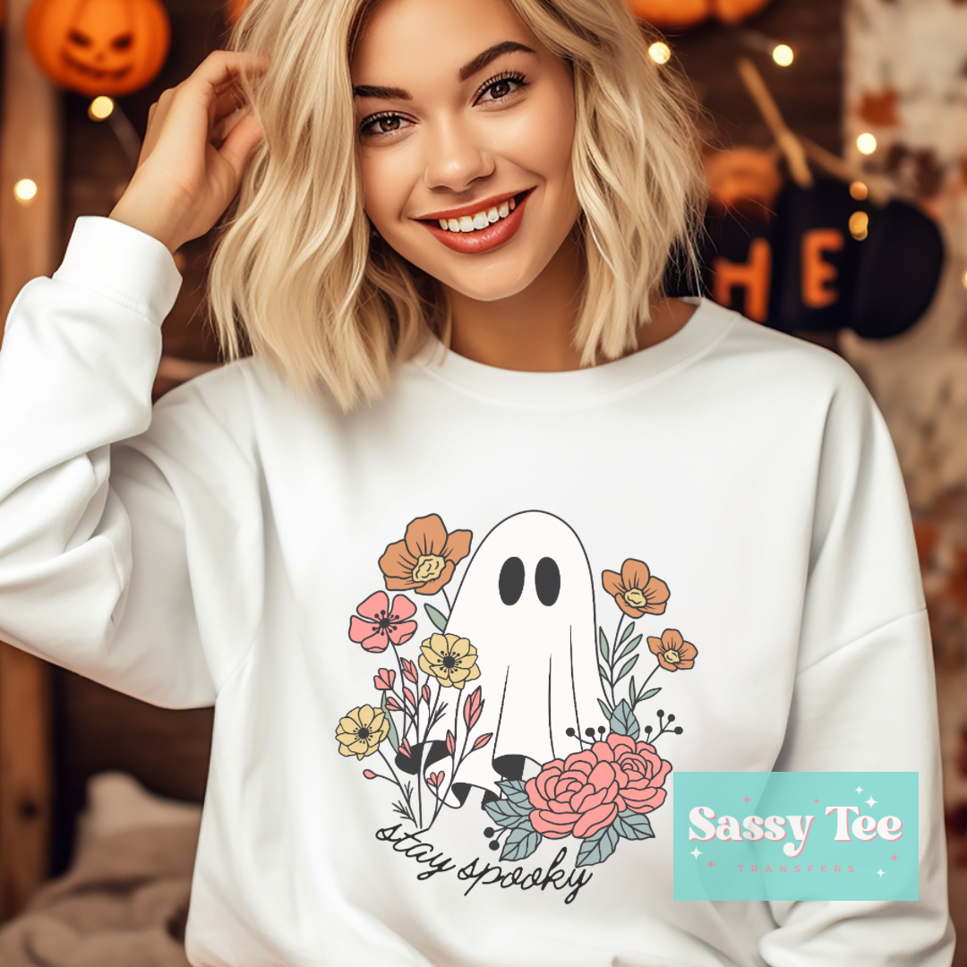 STAY SPOOKY FLORAL GHOST