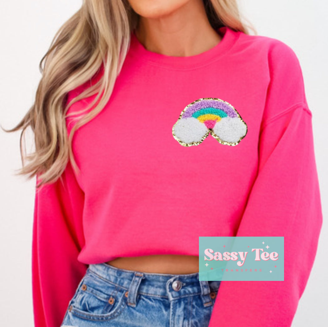 RAINBOW CHENILLE PATCH