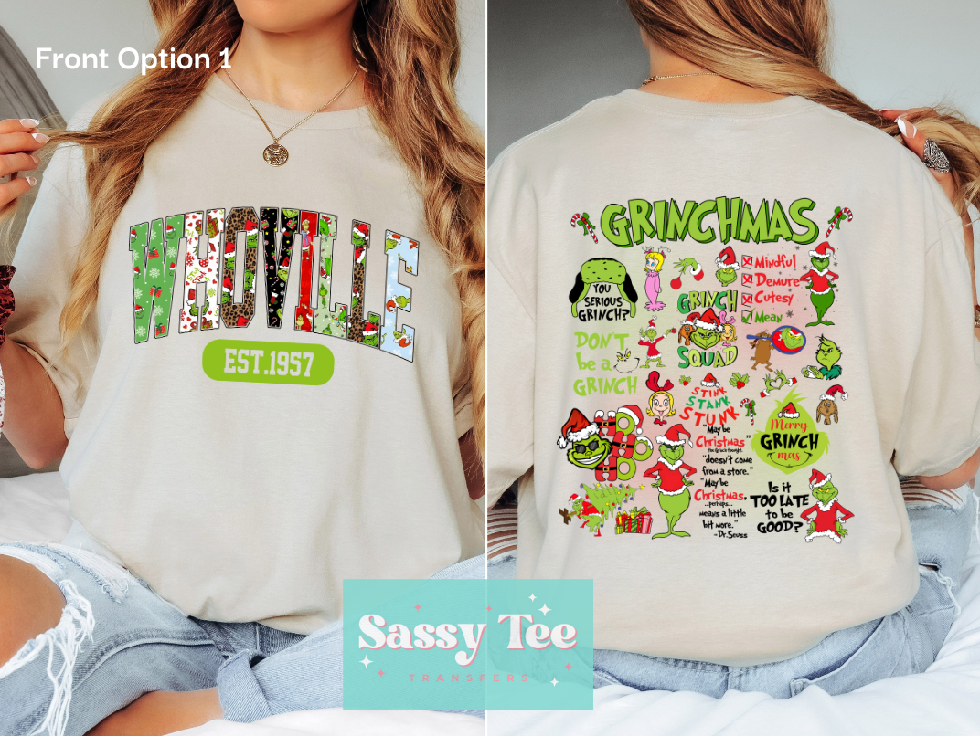 GREEN MAN WHOVILLE Front Option 1 **Preorder Restock Ships in Est. 5-10 biz days**