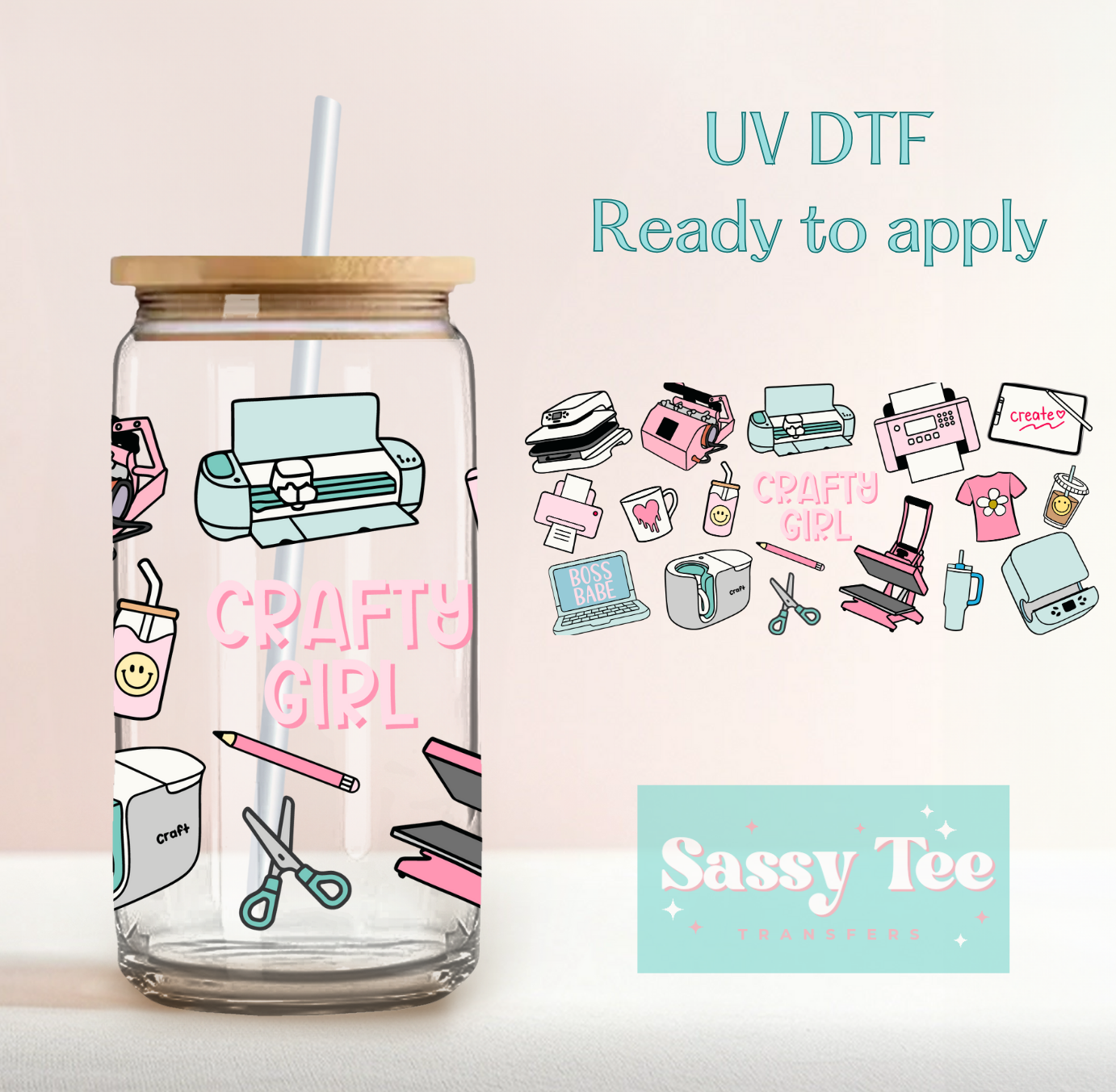 CRAFTY GIRL UV DTF CUP WRAP
