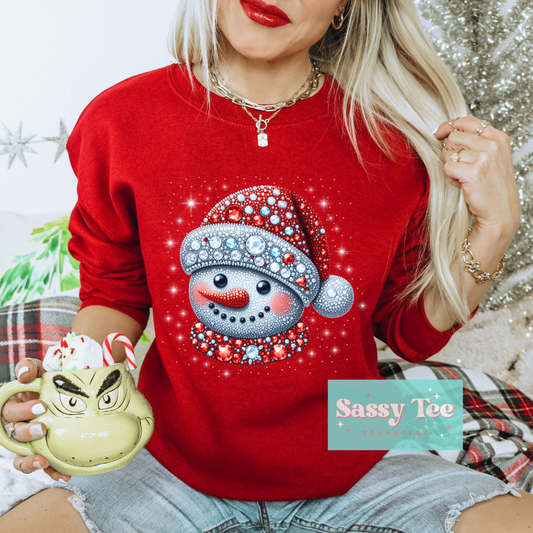 RHINESTONE SNOWMAN **Preorder Restock Ships in Est. 5-10 biz days**