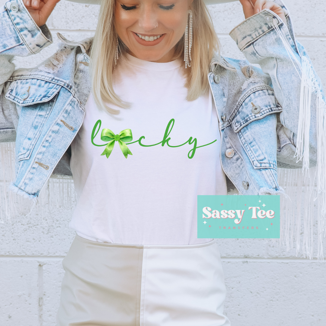 LUCKY SCRIPT BOW COQUETTE