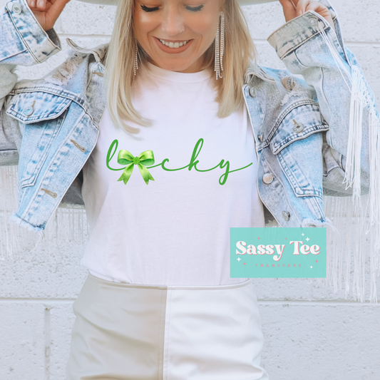 LUCKY SCRIPT BOW COQUETTE