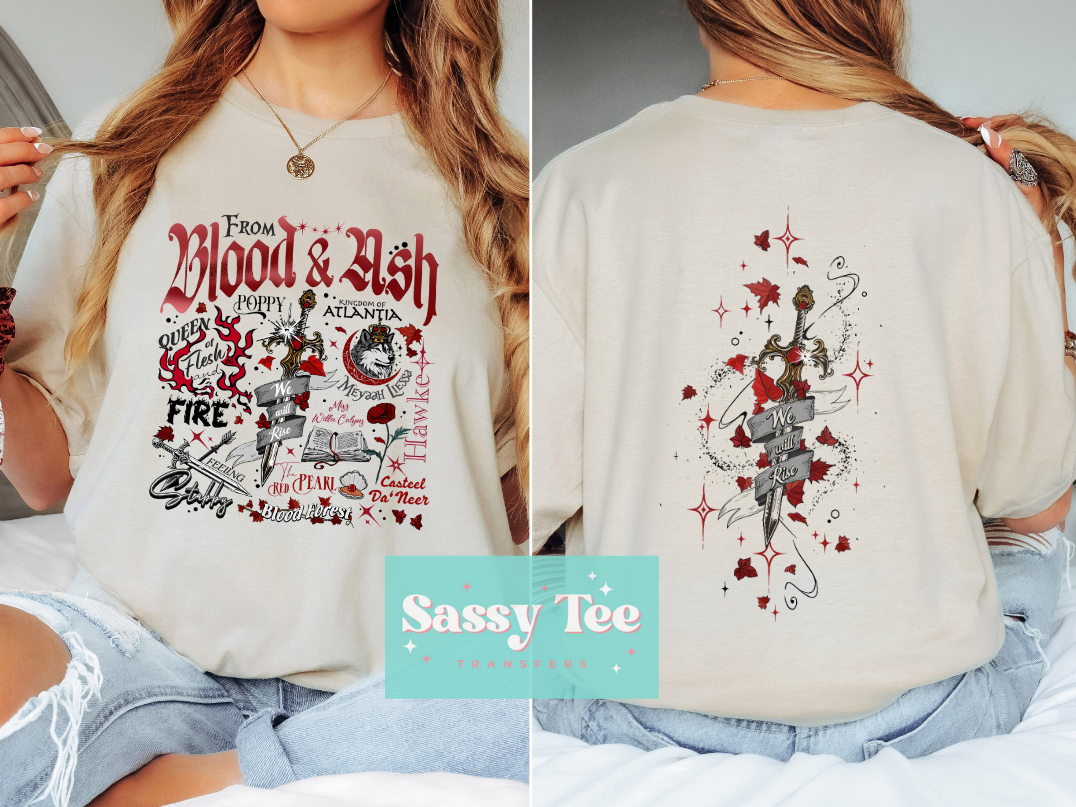 FROM BLOOD ASH DAGGER Front/Back Options **Preorder Ships in 5-10 biz days**