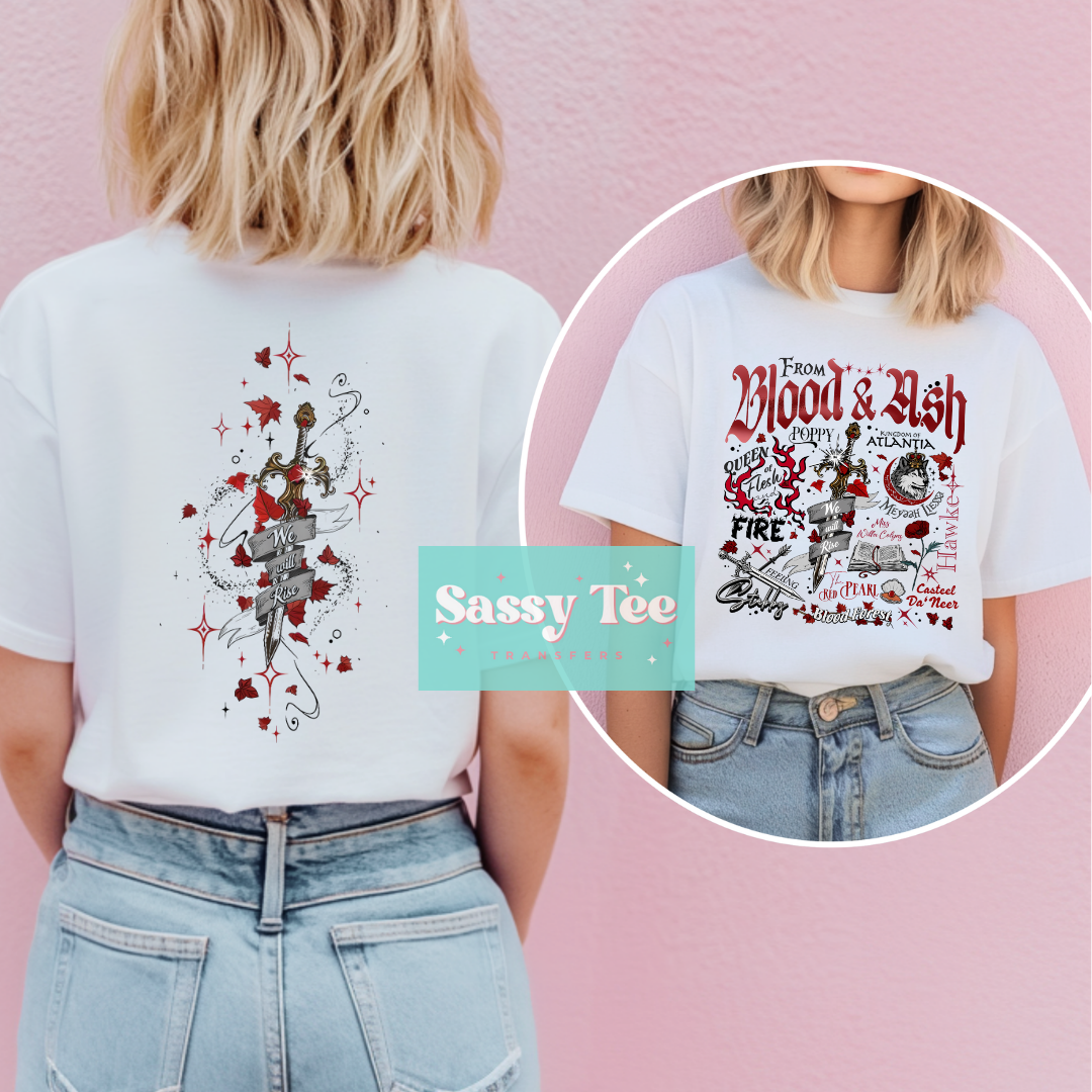 FROM BLOOD ASH DAGGER Front/Back Options **Preorder Ships in 5-10 biz days**