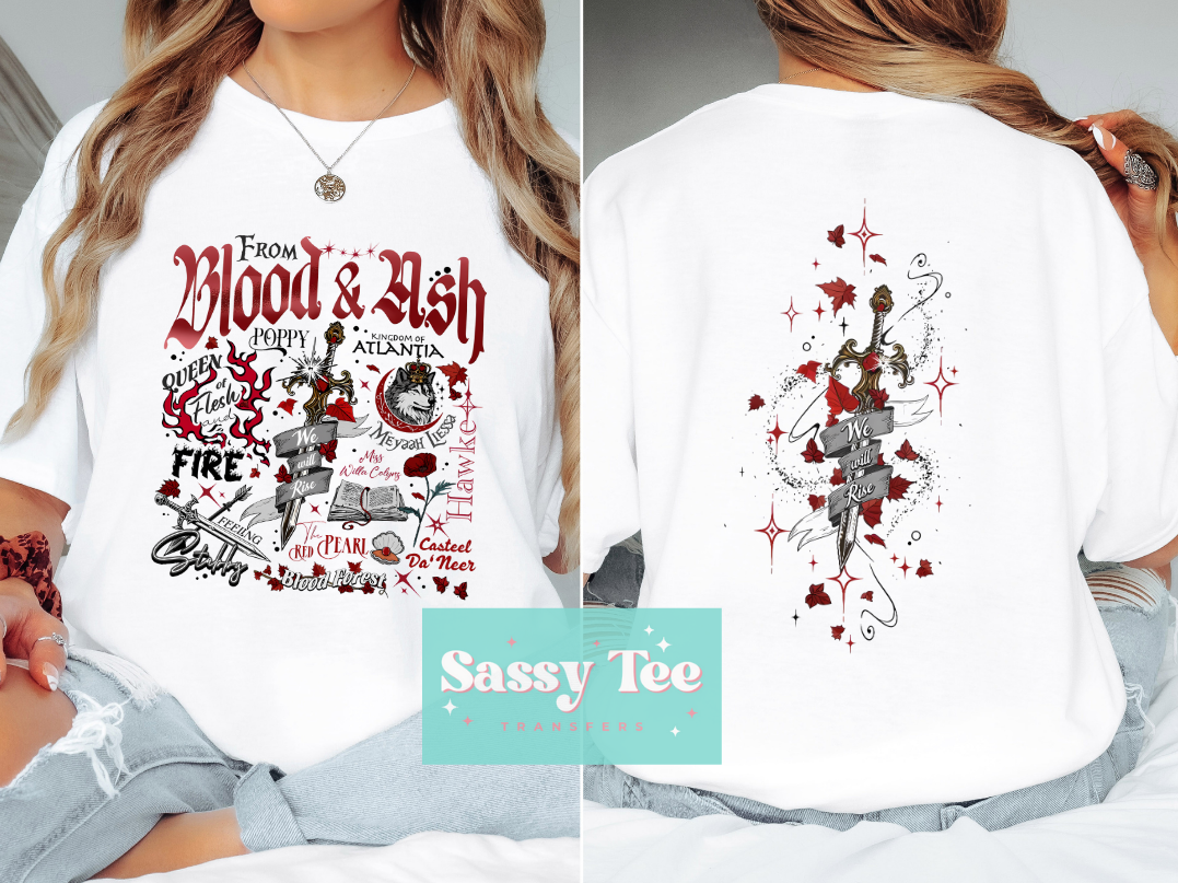 FROM BLOOD ASH DAGGER Front/Back Options **Preorder Ships in 5-10 biz days**