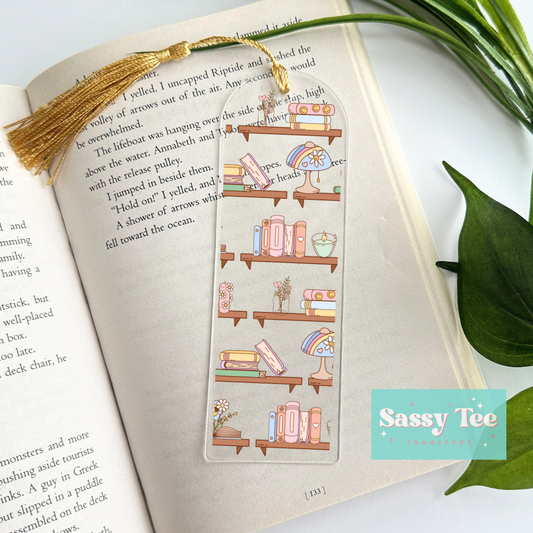 BOOKSHELF UV DTF BOOKMARK DECAL