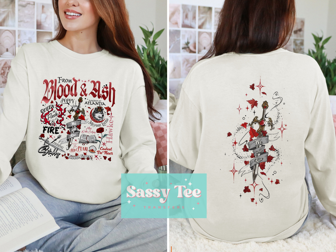 FROM BLOOD ASH DAGGER Front/Back Options **Preorder Ships in 5-10 biz days**