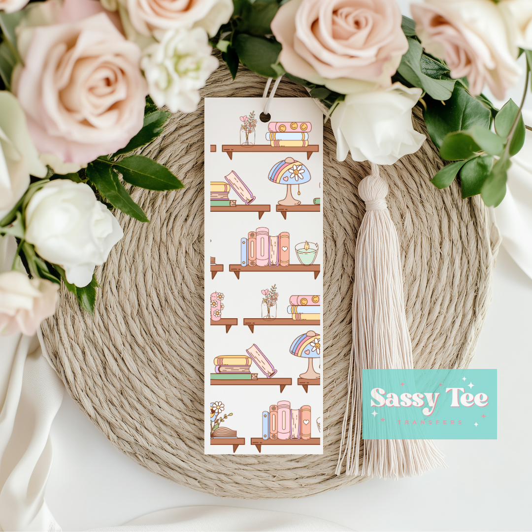 BOOKSHELF UV DTF BOOKMARK DECAL *Preorder Ships in 5-10 biz days*