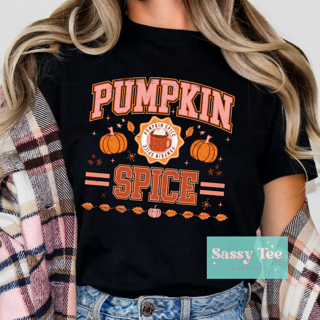 PUMPKIN SPICE VARSITY PINK **Preorder/Restock Ships in 5-10 biz days**