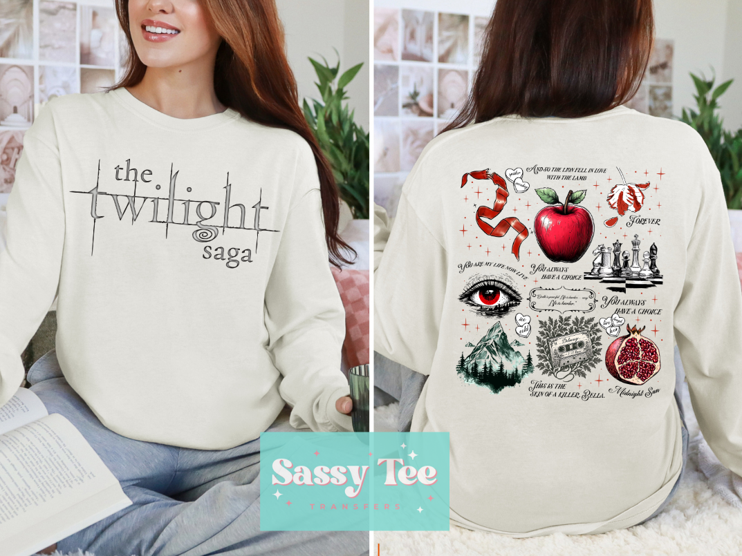 TWILIGHT SAGA Front + Back Options **Preorder/Restock Ships in est. 5-10 biz days**